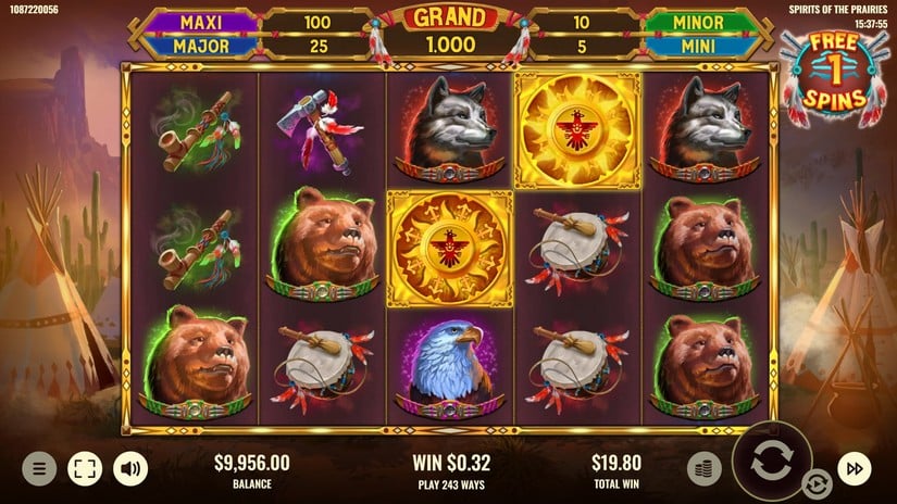 Spirits of the Prairies slot screen 5