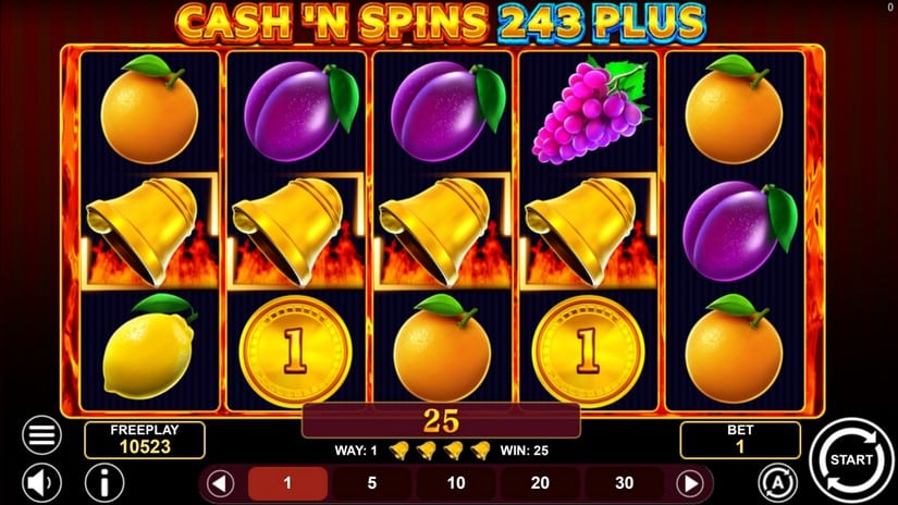 Cash’n Spins 243 Plus slot screen 3