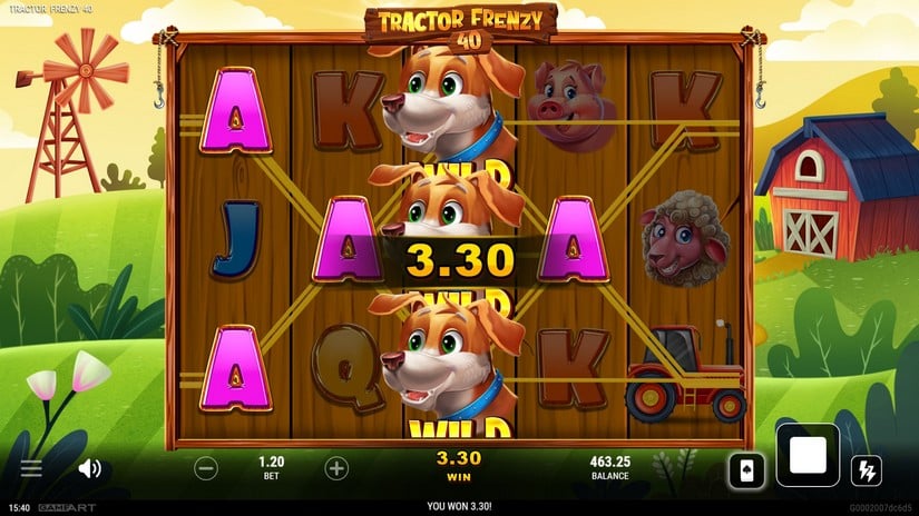 Tractor Frenzy 40 slot screen 2
