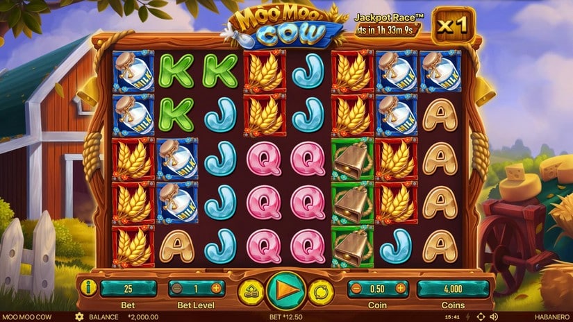 Moo Moo Cow slot screen 1