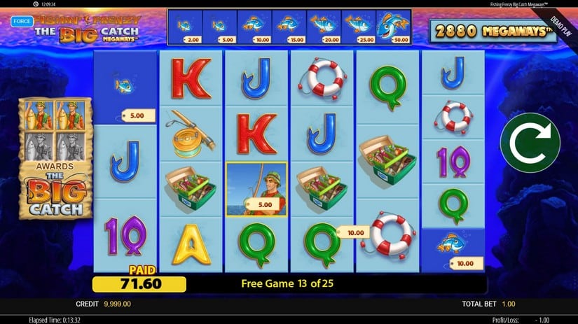 Fishin’ Frenzy The Big Catch Megaways slot screen 4