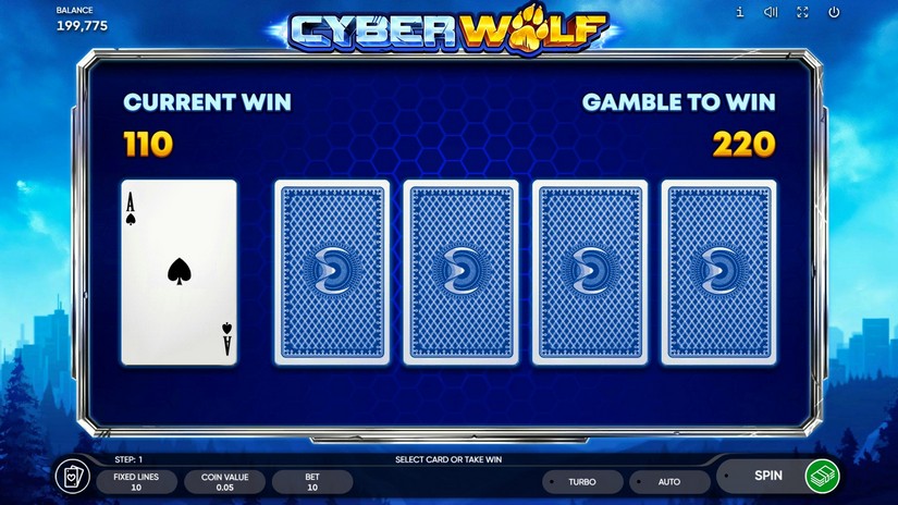 Cyber Wolf slot screen 3