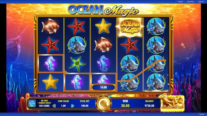 Ocean Magic slot screen 2