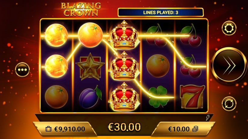 Blazing Crown slot screen 2