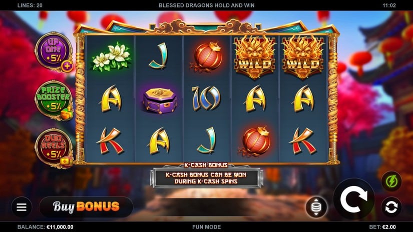 Blessed Dragons Hold and Win slot screen 5