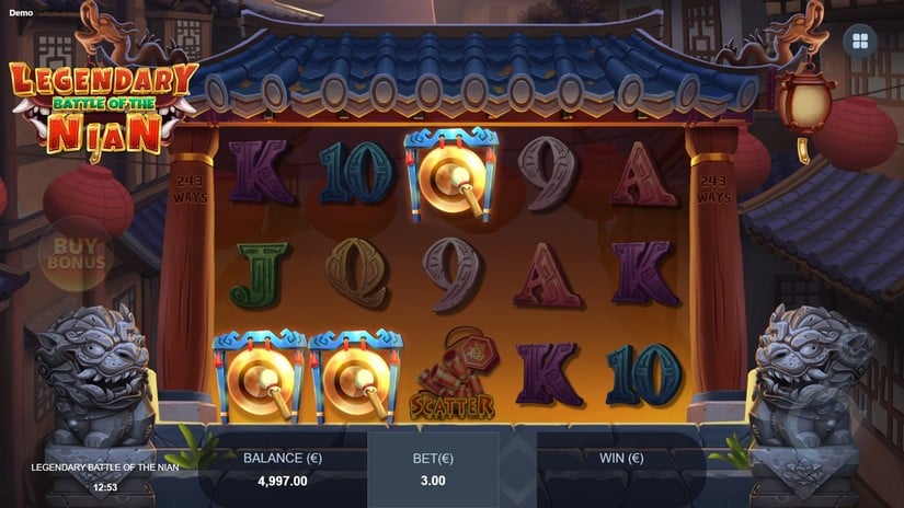 Legendary Battle of the Nian slot screen 2