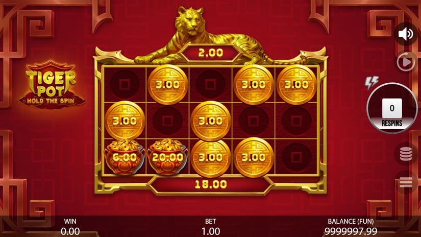 Tiger Pot: Hold The Spin slot screen 5