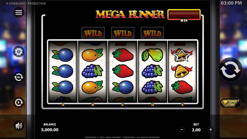 Mega Runner slot screen 1