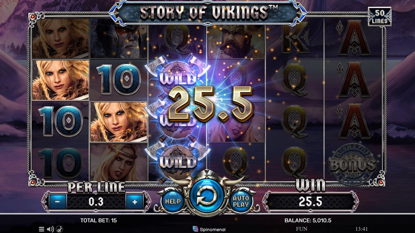 Story Of Vikings slot screen 2