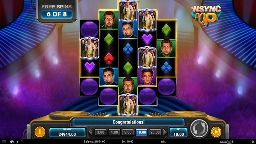 NSYNC Pop slot screen 5