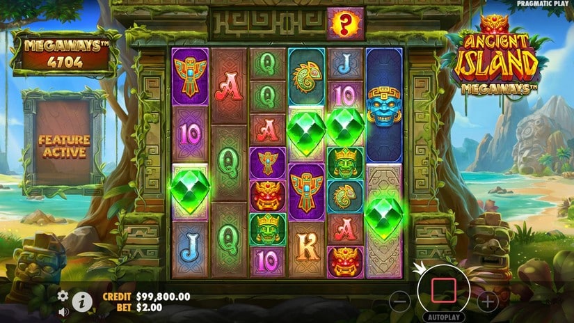Ancient Island Megaways slot screen 4