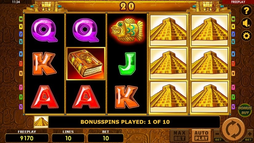 Book of Aztec Bonus Buy slot screen 4