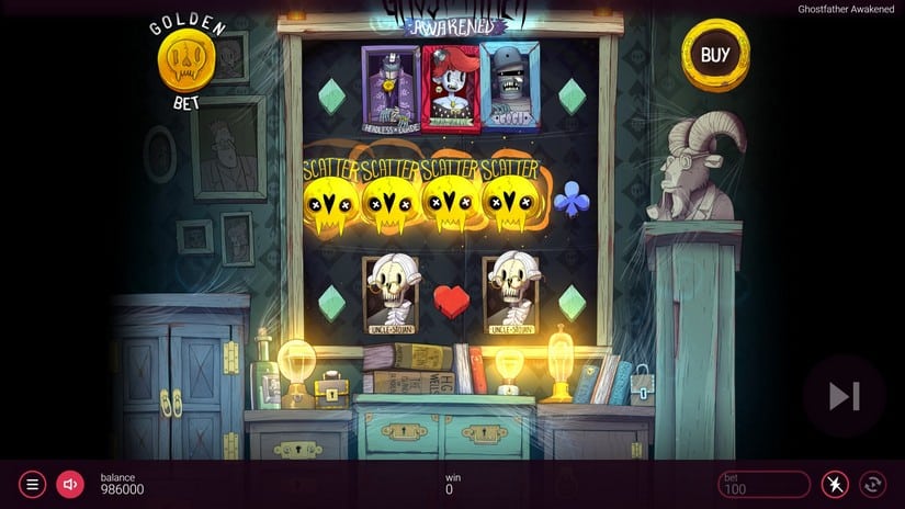 Ghostfather Awakened slot screen 2