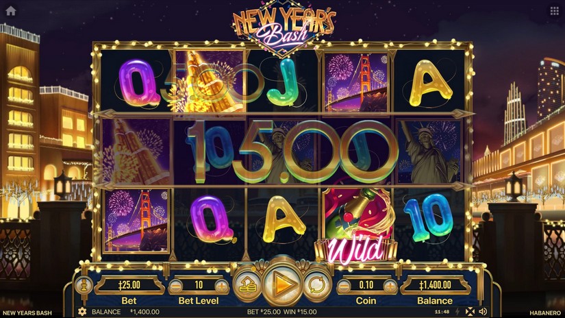 New Year’ Bash slot screen 4