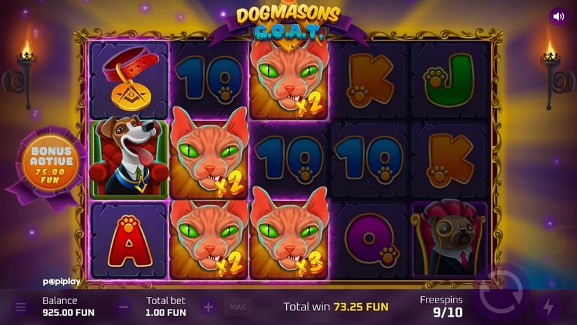 Dogmasons GOAT slot screen 5