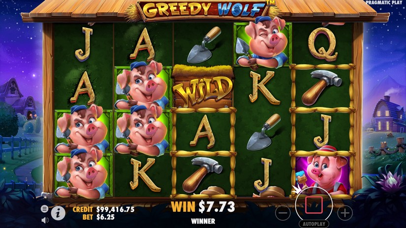 Greedy Wolf slot screen 6