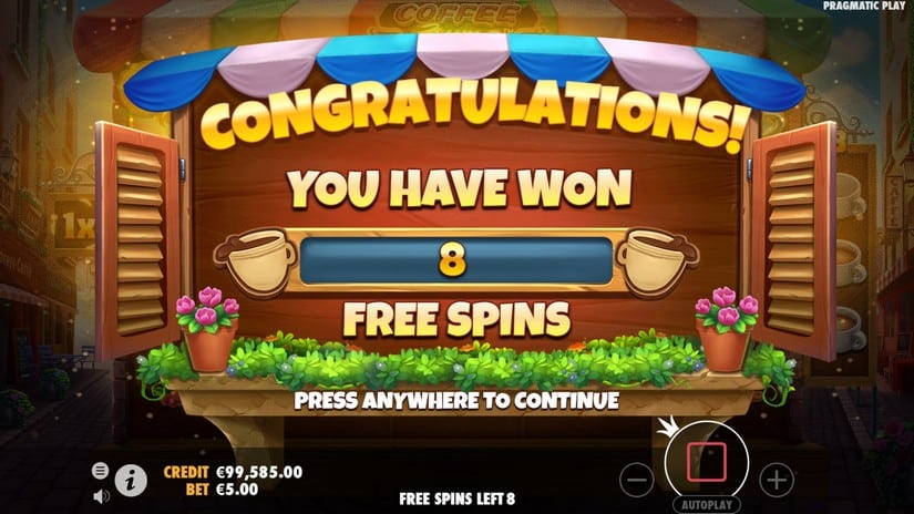 Coffee Wild slot screen 3