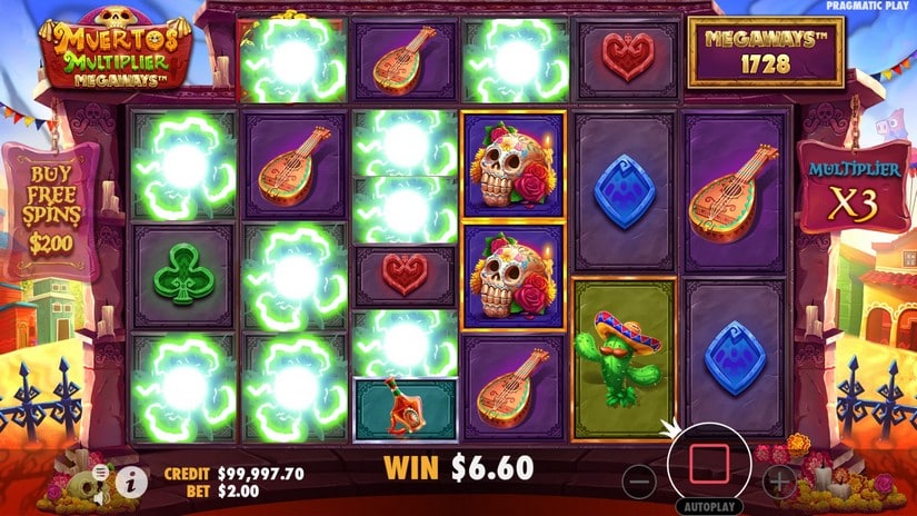 Muertos Multiplier Megaways slot screen 2