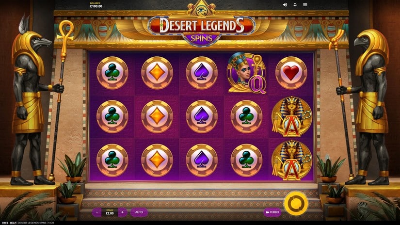Desert Legends Spins slot screen 1