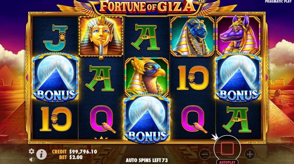 Fortune of Giza scatters