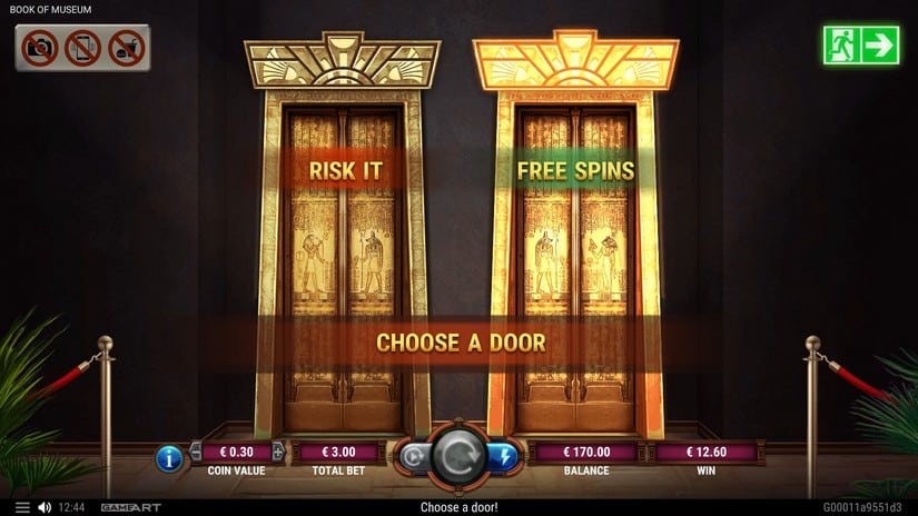 Book of Museum slot screen 4