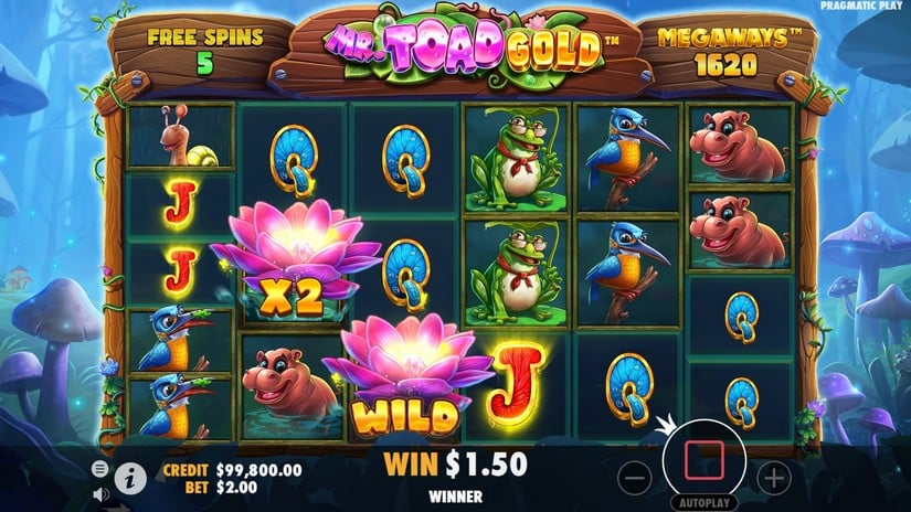 Mr Toad Gold Megaways slot screen 3