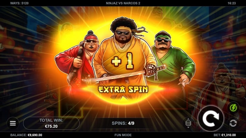 Ninjaz vs Narcos 2 slot screen 5
