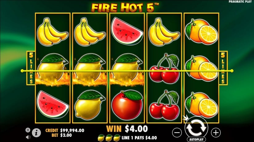 Fire Hot 5 slot screen 2