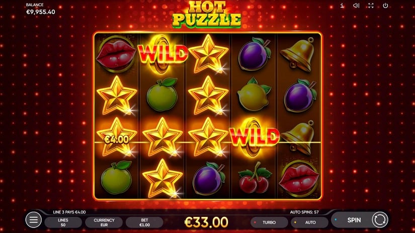Hot Puzzle slot screen 4