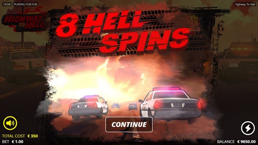 Highway to Hell slot screen 3