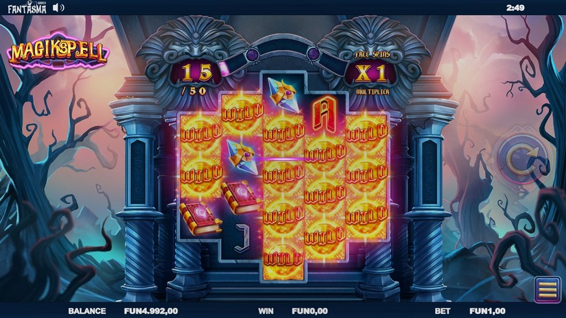 Magikspell slot screen 4