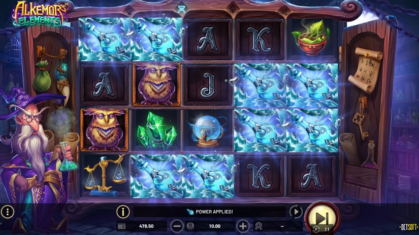 Alkemor’s Elements slot screen 4