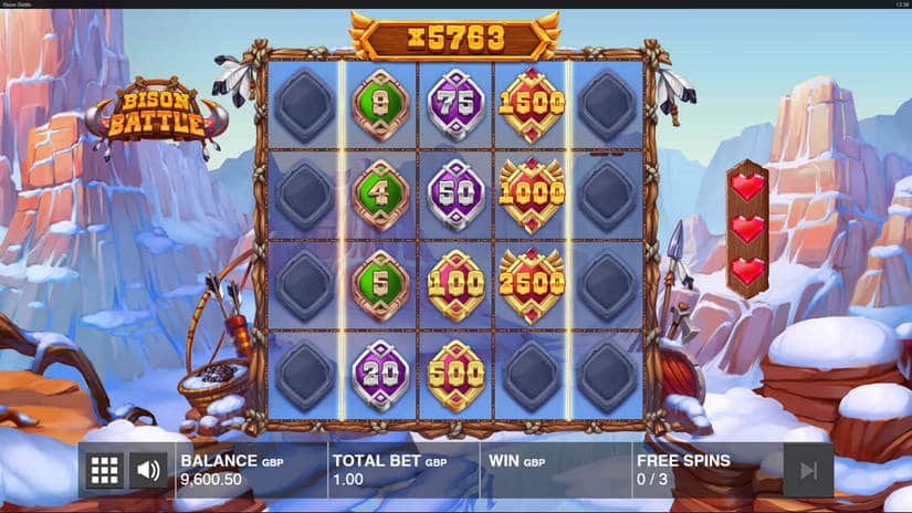 Bison Battle slot screen 5