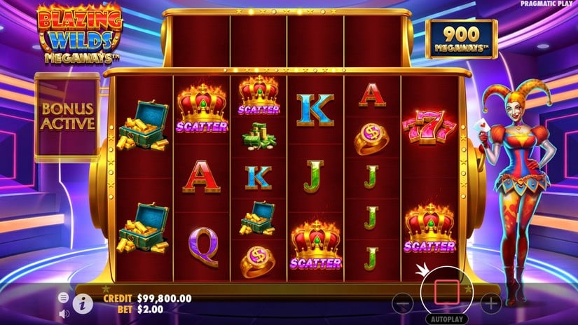 Blazing Wilds Megaways slot screen 2