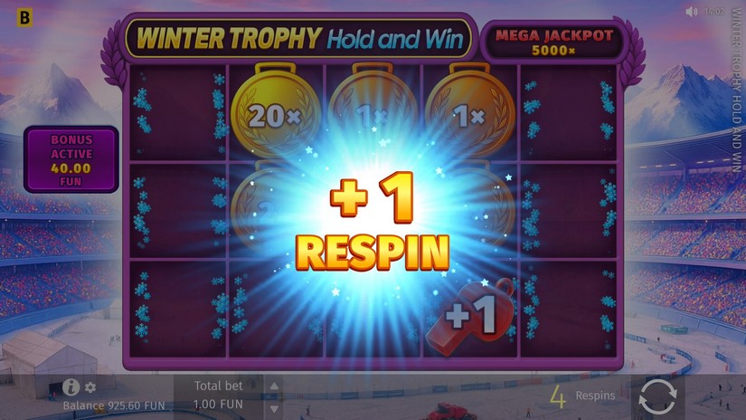 Winter Trophy Hold and Win slot screen 6
