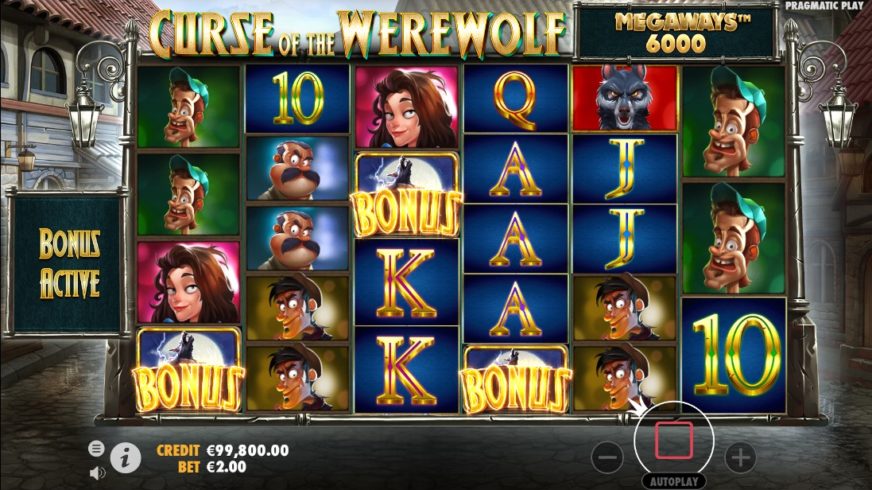 Curse of the Werewolf Megaways slot screen 2