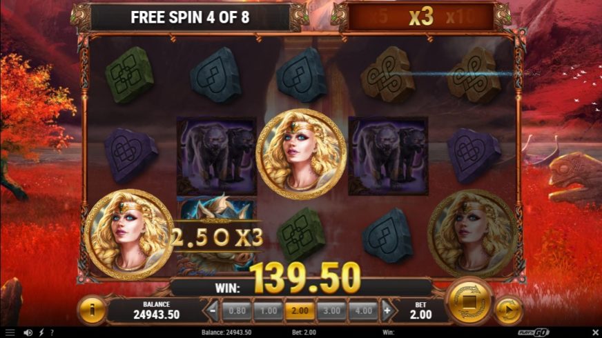 The Faces of Freya slot screen 4