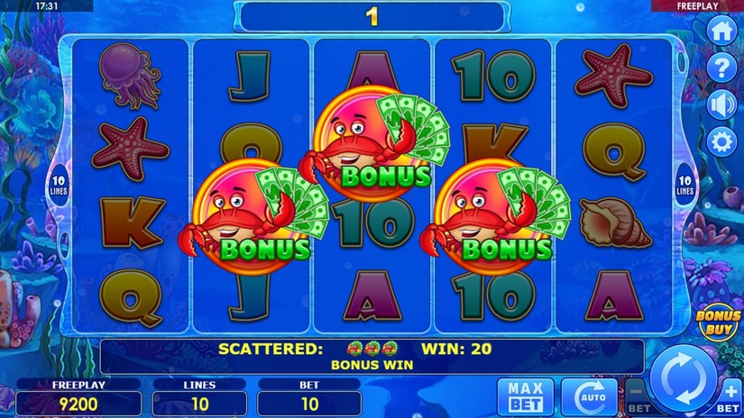 Bigger Cash & Crab slot screen 2