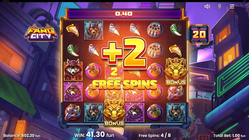 Fang City slot screen 5