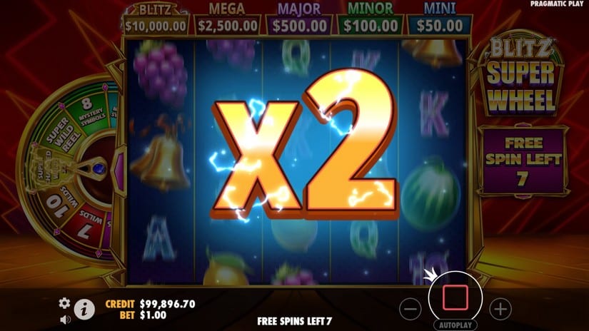 Blitz Super Wheel slot screen 4