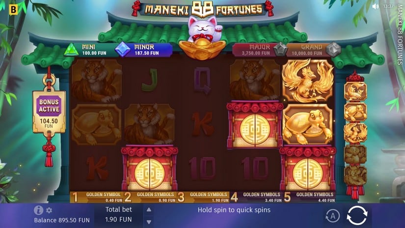 Maneki 88 Fortunes slot screen 3