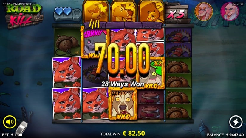 Roadkill slot screen 7