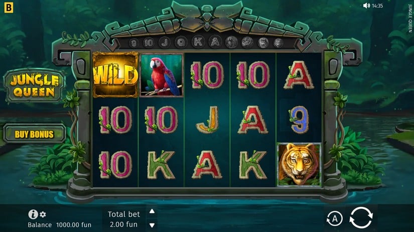 Jungle Queen slot screen 1
