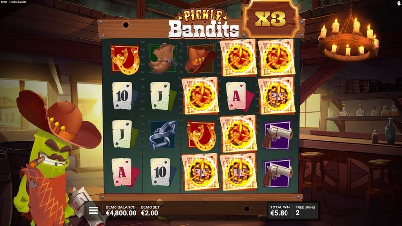 Pickle Bandits slot screen 3