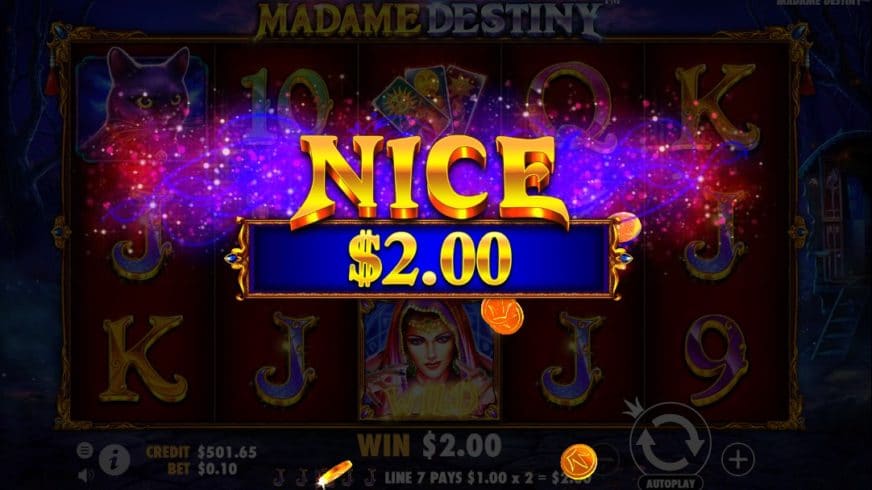Madame Destiny slot screen 2