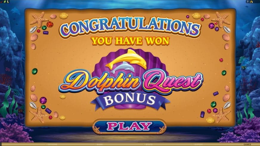 Dolphin Quest slot screen 1