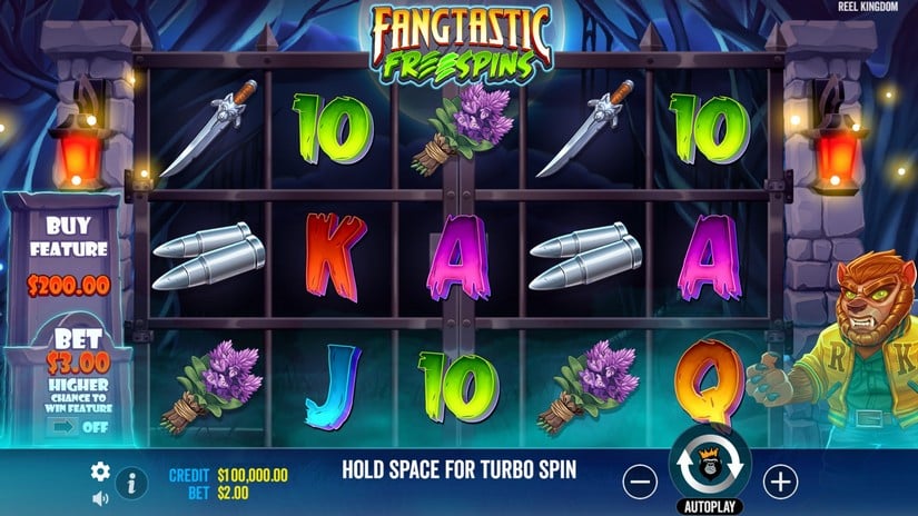 Fangtastic Freespins slot screen 1