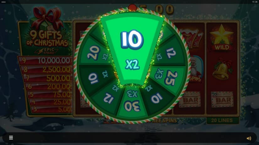 9 Gifts of Christmas slot screen 6