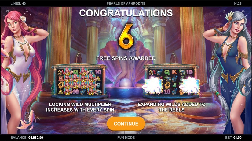 Pearls of Aphrodite slot screen 4