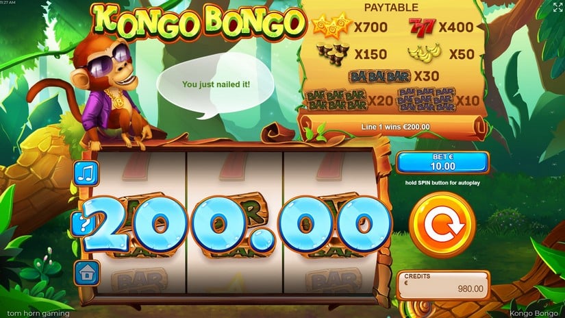 Kongo Bongo slot screen 2